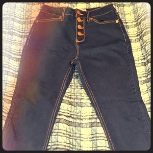 High rise jeans